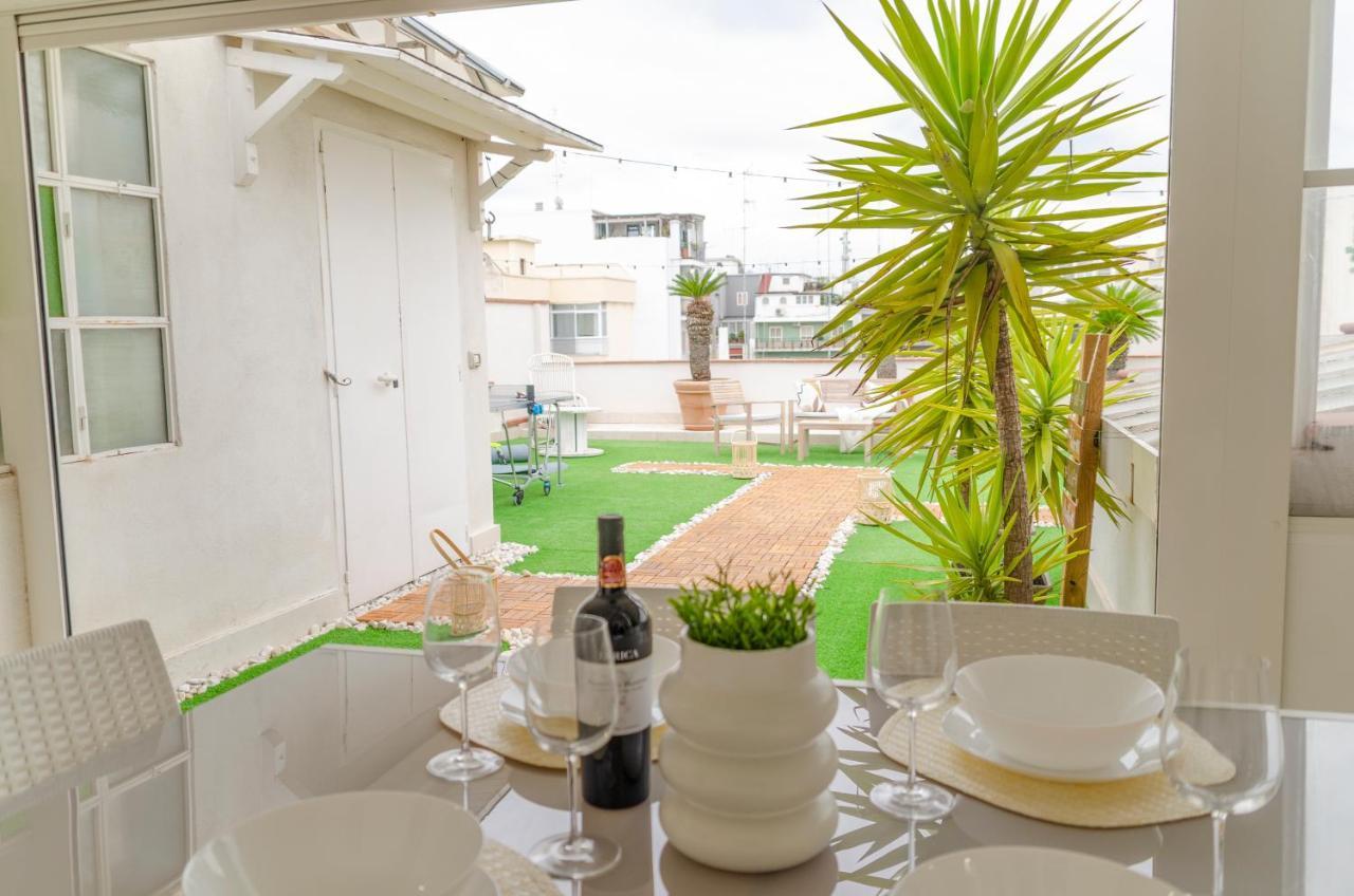 バーリApulialux Private 100Mq Rooftop Oasis W Jacuzziアパートメント エクステリア 写真