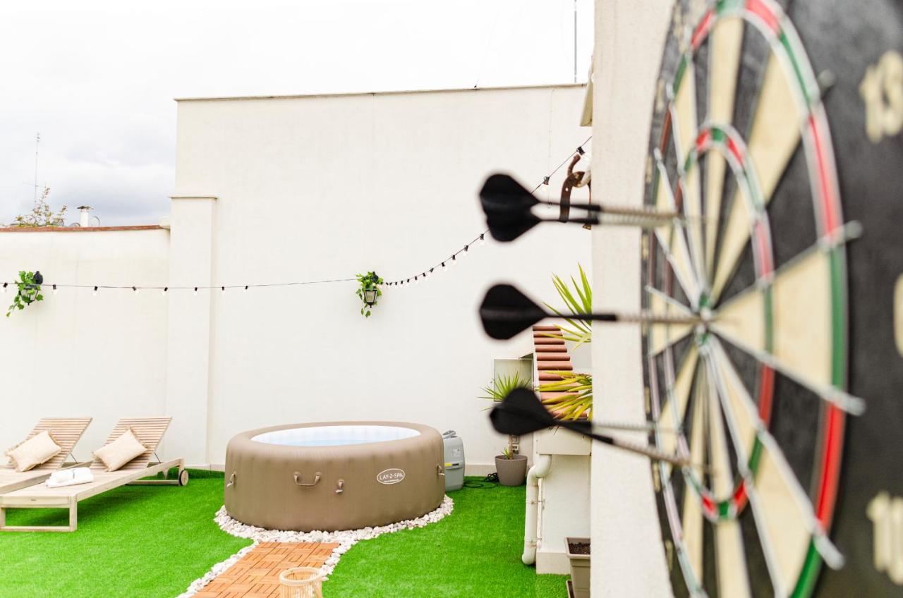 バーリApulialux Private 100Mq Rooftop Oasis W Jacuzziアパートメント エクステリア 写真